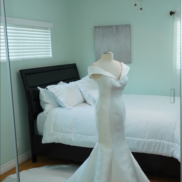 Maggie Soterro - Rebecca Ingram Dress (Josie) AND cathedral veil - size 10 - Picture 6 of 7